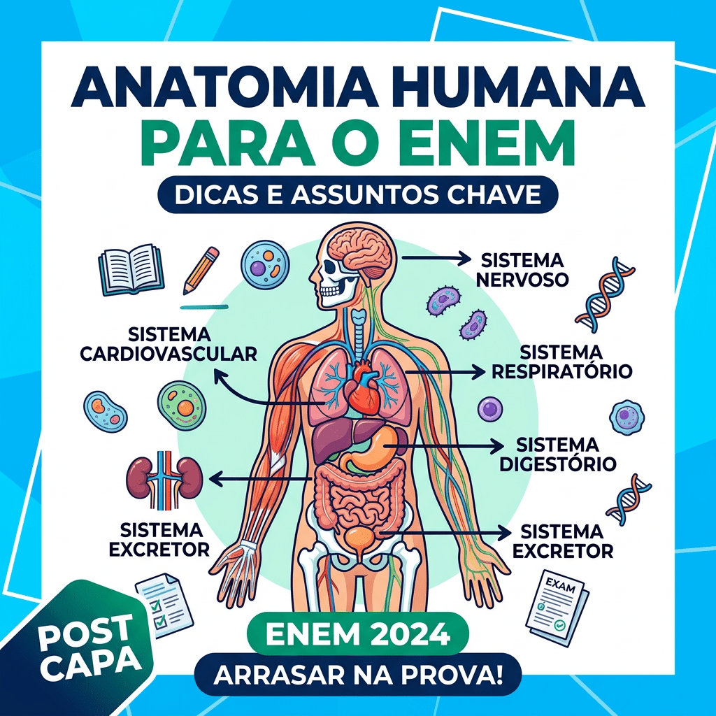 Diagram of human body with cardiovascular, nervous, respiratory, digestive, and excretory systems labeled